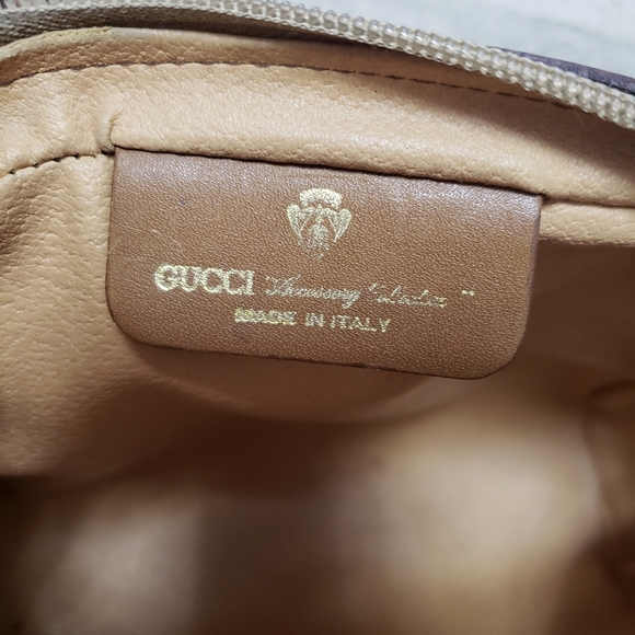 VINTAGE GUCCI Brown Cross body Purse - Picture 11 of 12